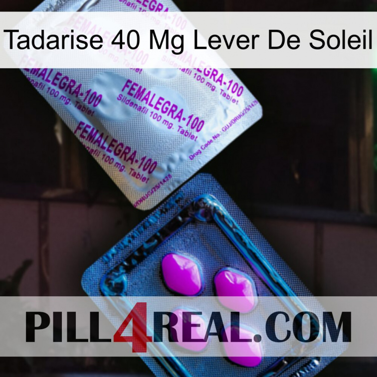 Tadarise 40 Mg Sunrise 37